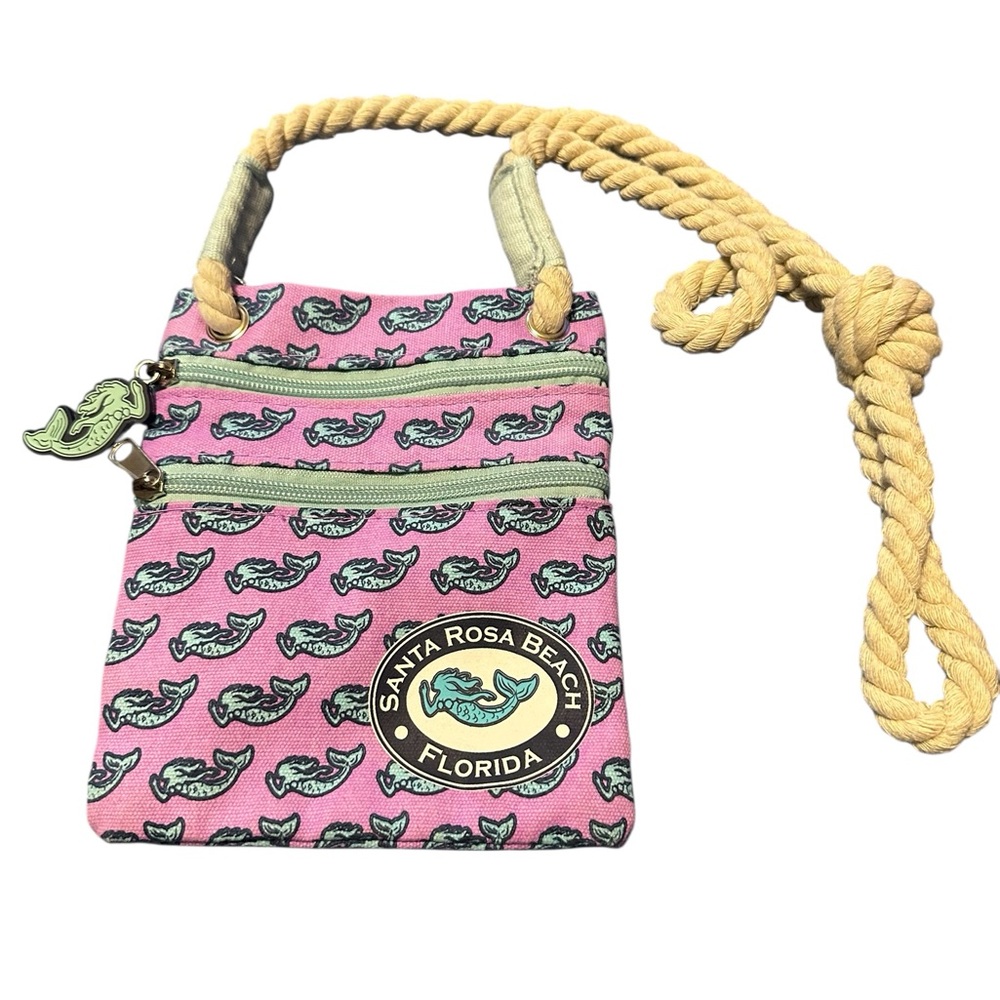 Santa Rosa Beach Pink Crossbody Bag